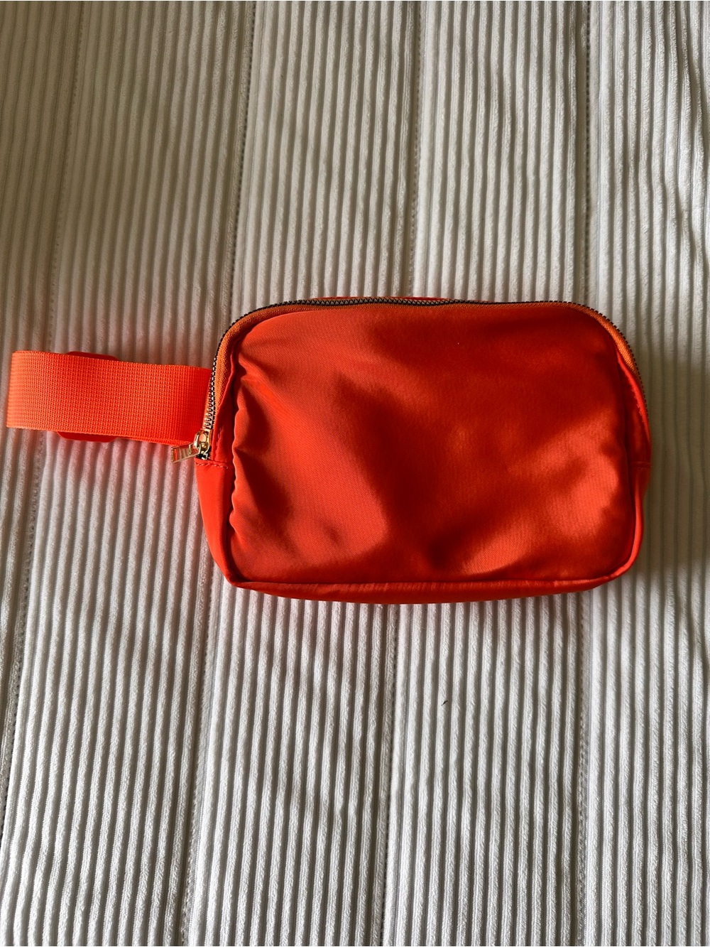 Bright Orange Zip Crossbody